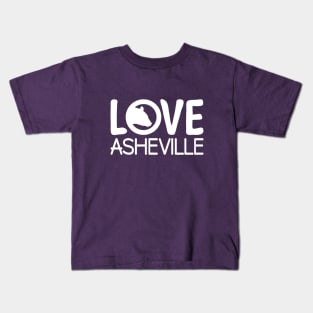 I Love AVL Black Bear - WO Purple 13 Kids T-Shirt